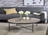 Bage Weathered Gray Oak & Metal Finish Coffee Table B2726P281462