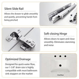 30" Bathroom Vanity with Sink Combo, Fully Assembled Bathroom Sink Cabinet with Marble Countertop, W1573P237851