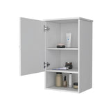 White Medicine Cabinet with One Door B062P252169