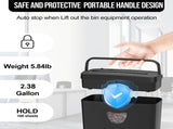 Paper Shredder for Home Use,5 Sheets Small Crosscut Paper Shredder,P-4 Security Level with 51114018