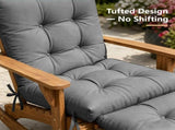 Outdoor Adirondack Chair Cushions 44x19x4 inch Waterproof Rocking Chair Cushion with 17x19 Ottoman 33697739