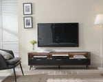 ZUN LED TV Stand LED Entertainment Center with Storage Modern LED Media Console Tables LED TV Cabinet W2178138780