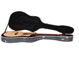 41" Folk Guitar ABS Molded Carrying Case Fits Most Acoustic Guitars Microgroove Grayish Blue 59331234