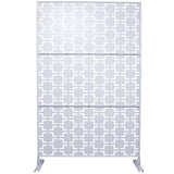 Outdoor & Indoor Privacy Metal Privacy 76" H48" W, Freestanding Decorative Privacy W465P193207