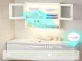 Steel Wall-Mounted Cabinet 31.50 31.50 11.81 inches White Steel Display Cabinet 83067458