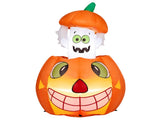 2.8 FT Halloween Inflatables Animated Pumpkin Ghost, Outdoor Decorations Blow Up Yard Decor with 71102192