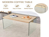 The top of the coffee table is made of medium density fiberboard and wooden stickers, with W1151P183734