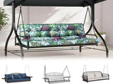 Outdoor Swing Cushions 70 Inch, Waterproof 4" Thick Porch Swing Cushion Replacement with Backrest 61117251