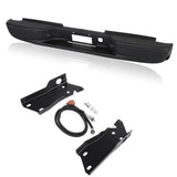 Pickup Rear Bumper 16 Chevrolet Silverado 2500 HD 1999-2007-Black/Steel 70708514
