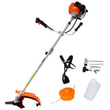 52cc Weed Eater/Wacker Gas Powered, 2 in 1 String Trimme,with 10'' Brush Cutter,Rubber Handle & 94523484