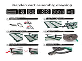 Wagon Cart Garden cart trucks make it easier to transport firewood W22784158