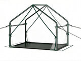 36" x 36" x 43" Mini Outdoor Greenhouse with Detachable PE Bottom Mat, HeavyDuty Metal Frame Small 08844628
