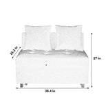 Convertible Sleeper Sofa Chair Adjustable Backrest Recliner with Pullout Sofa Bed with Wheels, W1413P227515