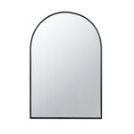 ZUN 24" x 36" Black Arched Mirror with Metal Frame, Wall Mirror for Living Room Bedroom Entryway W2078135282