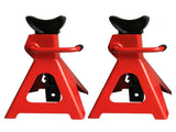 1 Pair of 3 Ton Jack Stands Red 18093196