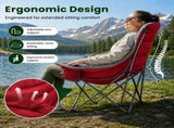Oversized Heavy Duty Camping Chair, 500 lbs Capacity, Foldable Outdoor Seat with Cup Holder & Side 99616576