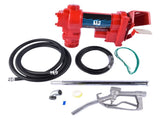 Transfer of Gasoline Diesel Kerosene 12V 15 GPM Fuel Transfer Pump Nozzle Kit 27750119