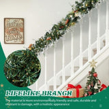 2 Pack 9FT Pre-lit Snow Flocked Christmas Garland, Lighted Artificial Xmas Garland with 200 Warm 83757573