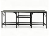 Industrial 3-Tier TV Stand for 65 Inch TV, Heavy Duty Metal Frame Entertainment Center with Anti-Tip 47939167