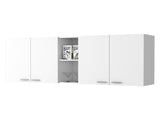 Menlo 59-inch Four Swing Doors Wall Cabinet White B06280516