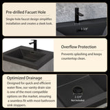 60" Floating Bathroom Vanity with Sink, Modern Wall-Mounted Bathroom Storage Vanity Cabinet with W1573P155849