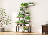 Plant Stand indoor 9-Tiered , 63.6" Tall Plant Stand with 5 Grow Lights, Adjustable Lighting Modes 12507409