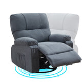 ZUN Recliner chair,360 degree rotating swing single sofa chair, equipped with soft cushion and backrest, W1521P265841