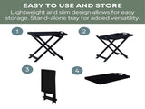 Folding Tray Table, Black 84855385