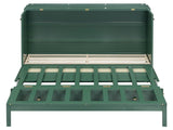 Full Size Murphy Bed with Large Drawers,Green N708P336203F