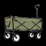 ZUN 360lbs Collapsible Foldable Wagon Cart with strapping system ,Beach Wagon Utility Cart Utility Wagon W2932P234995