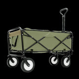 ZUN 360lbs Collapsible Foldable Wagon Cart with strapping system ,Beach Wagon Utility Cart Utility Wagon W2932P234995