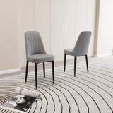 A set of 2 dining chair, modern style chair made of high-quality PU Leather fabric with thick soft 55056687