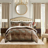 Cal King 4 Piece Brown Comforter Set B035P148264