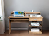 General Style Modern P2 15MM Chipboard Computer Desk Brown 57393287