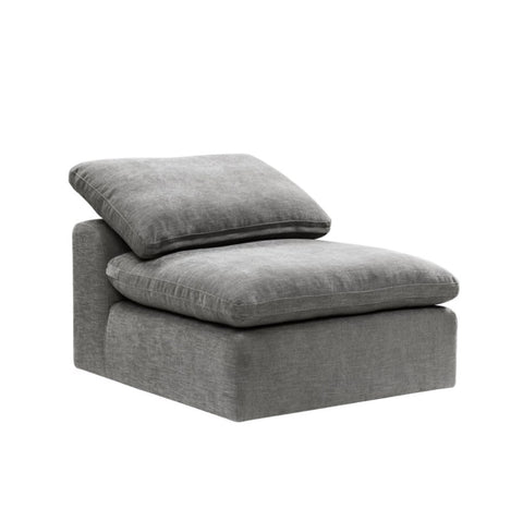 ZUN ACME Naveen Modular - Armless Chair, Gray Linen LV55140