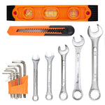 ZUN 152 piece Tool Set General Hand Tool Kit with Plastic Toolbox Storage Case Automotive Wrench Sets 42357518