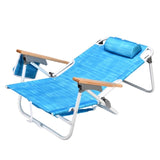 ZUN 1PCS Backpack Beach Chairs for Adults Beach towel backpack beach chairs for adults 5 position chair 22418864