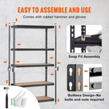 VEVOR Storage Shelving Unit, 5-Tier Adjustable, 2000 lbs Capacity, Heavy Duty Garage Shelves Metal T3342P311743