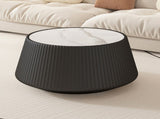 Light Sintered stone Top Cup Shape Leather Coffee modern Sofa Table for Living Room furniture W3081P367629