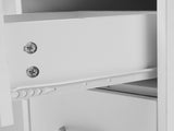 MDF Single Door 4 Drawers With Fan White Nail Table 65632572