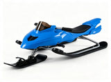 2-in-1 Kids Snow Racer Sled with Tow Rope, 30&deg Steering & Dual Foot Brakes Downhill Ski Sled, 92078190