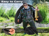 350lbs Inflatable Fishing Float Tube - 2 Air Chambers, Rod HolderFish Ruler, GreenGray 03732199