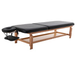 HENGMIGN Stationary Massage Table Treatment Clincal Beauty Bed /PU Spa Bed,Black W21236007