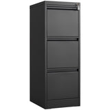 ZUN 3 Drawer File Cabinet with Lock,Two Drawer Filing Cabinet,Vertical Metal File Cabinet for Home W1247P173369