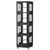 4-Tier All-Steel Rotating Bookshelf with 360&deg Wheels, Large Size Sturdy & Spacious Book Rack, New W1779P305250