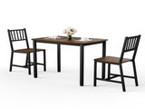 Dining Table Set, Bar Table with 2 Dining chairs, Table Counter with Chairs, Industrial for 32736707