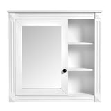 ZUN Bathroom Medicine Cabinet with Mirror, Wall Mounted Mirror Cabinet with Storage Organizer, Over the N710P209436K