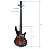 Exquisite Stylish IB Bass with Power Line and Wrench Tool Sunset Color 05209612