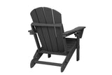HDPE Folding Adirondack Chair with Dual Cup Holder - Composite Adirondack Chair with Wood Texture W2103P254566