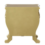 Gold 3-Drawer Nightstand B062P215397